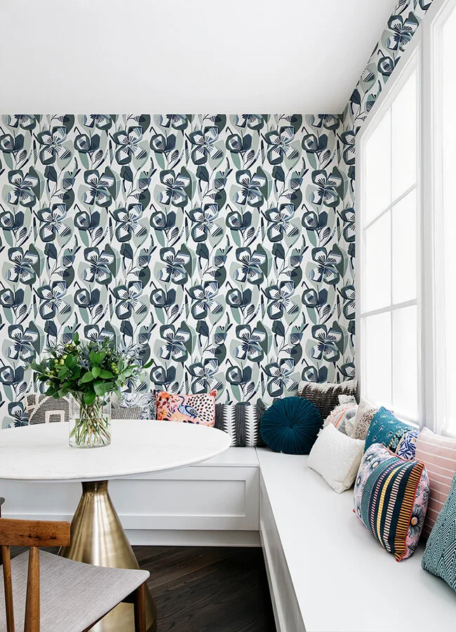 A-Street Prints Nathalie wallpaper, color Navy, SKU 4135-27283