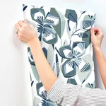 A-Street Prints Nathalie wallpaper, color Navy, SKU 4135-27283