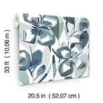 A-Street Prints Nathalie wallpaper, color Navy, SKU 4135-27283