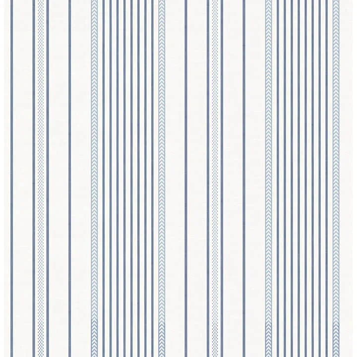 A-Street Prints Navarres Stripe wallpaper, color Blue, SKU 4172-27484