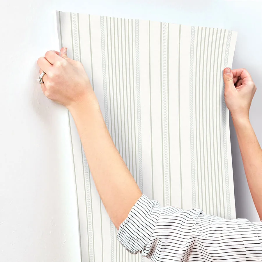 A-Street Prints Navarres Stripe - Light Green Wallpaper | Buy Online A-Street Prints Navarres Stripe wallpaper, color Light Green, SKU 4172-27485