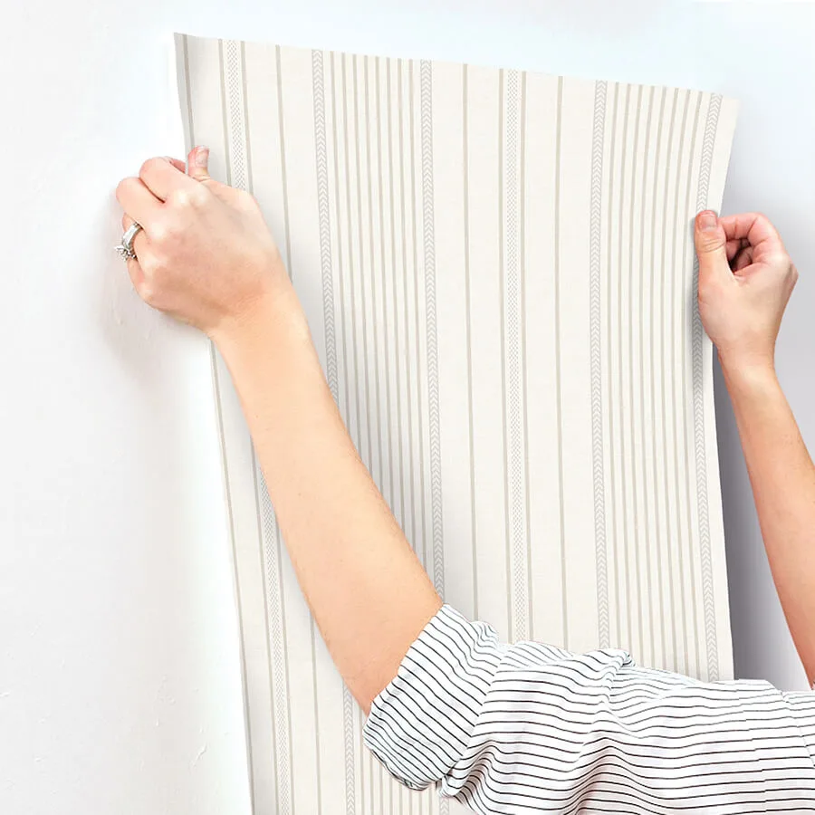 A-Street Prints Navarres Stripe - Neutral Wallpaper | Buy Online A-Street Prints Navarres Stripe wallpaper, color Neutral, SKU 4172-27487