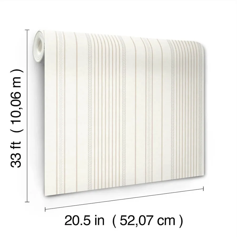 A-Street Prints Navarres Stripe - Neutral Wallpaper | Buy Online A-Street Prints Navarres Stripe wallpaper, color Neutral, SKU 4172-27487