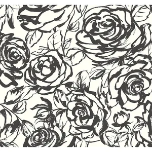 A-Street Prints Nelda wallpaper, color Black, SKU 4135-72707