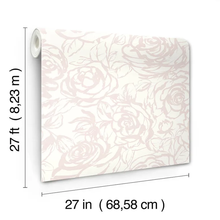 A-Street Prints Nelda wallpaper, color Light Pink, SKU 4135-72710