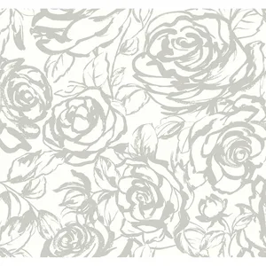 A-Street Prints Nelda wallpaper, color Silver, SKU 4135-72709