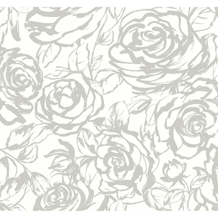A-Street Prints Nelda wallpaper, color Silver, SKU 4135-72709