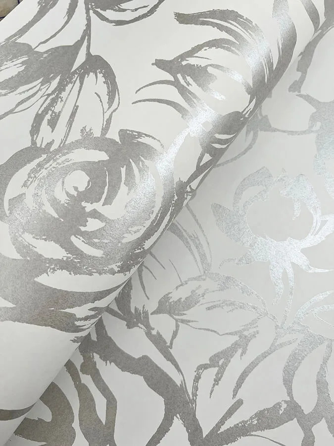 A-Street Prints Nelda - Silver Wallpaper | Buy Online A-Street Prints Nelda wallpaper, color Silver, SKU 4135-72709