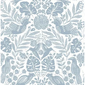 A-Street Prints Nestle wallpaper, color Blue, SKU 4122-27000