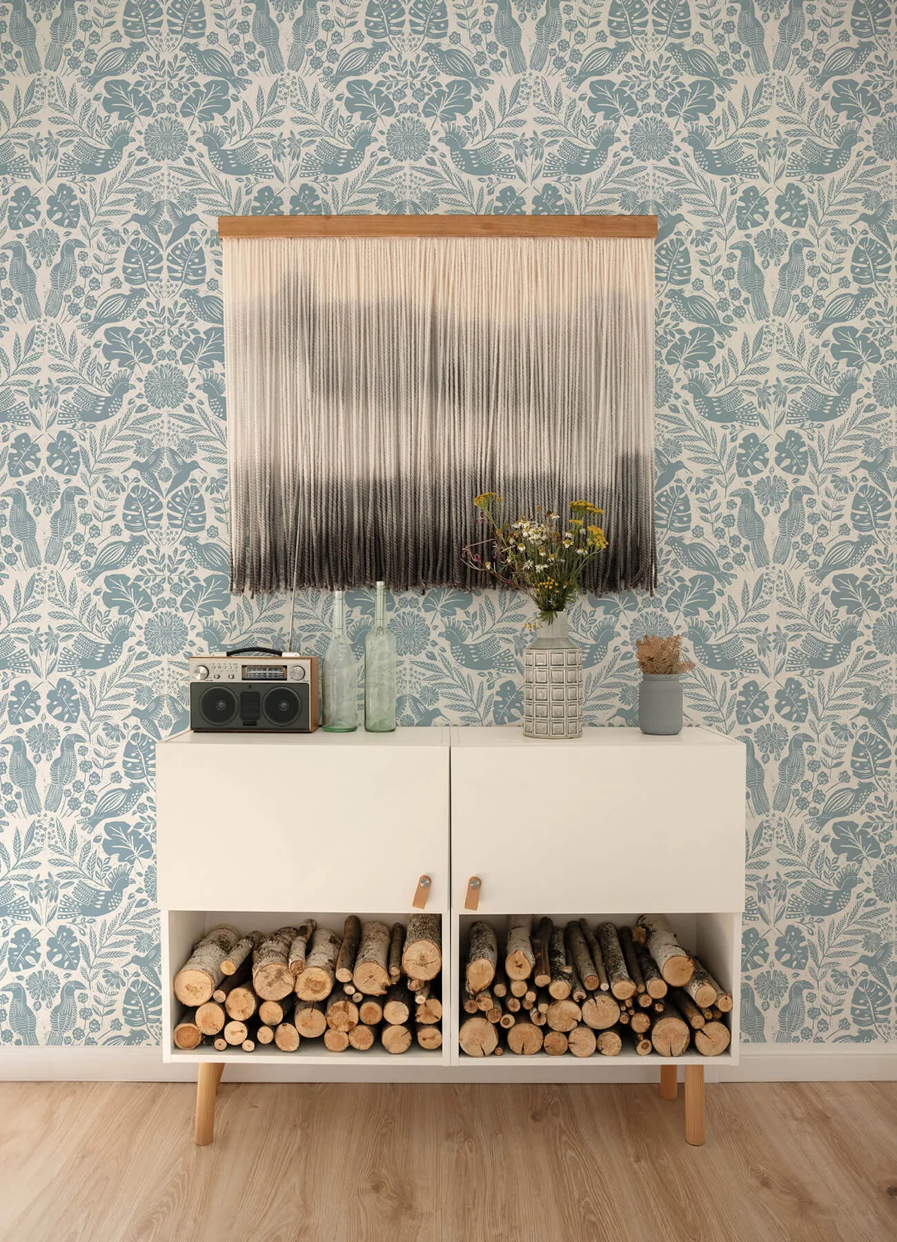A-Street Prints Nestle wallpaper, color Blue, SKU 4122-27000
