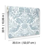 A-Street Prints Nestle wallpaper, color Blue, SKU 4122-27000