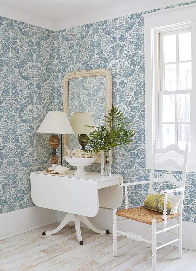 A-Street Prints Nestle wallpaper, color Blue, SKU 4122-27000