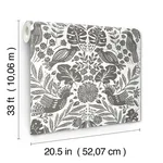 A-Street Prints Nestle - Charcoal Wallpaper | Buy Online A-Street Prints Nestle wallpaper, color Charcoal, SKU 4122-27004
