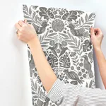 A-Street Prints Nestle - Charcoal Wallpaper | Buy Online A-Street Prints Nestle wallpaper, color Charcoal, SKU 4122-27004