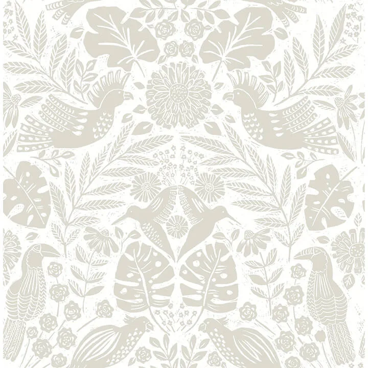 A-Street Prints Nestle wallpaper, color Dove, SKU 4122-27003