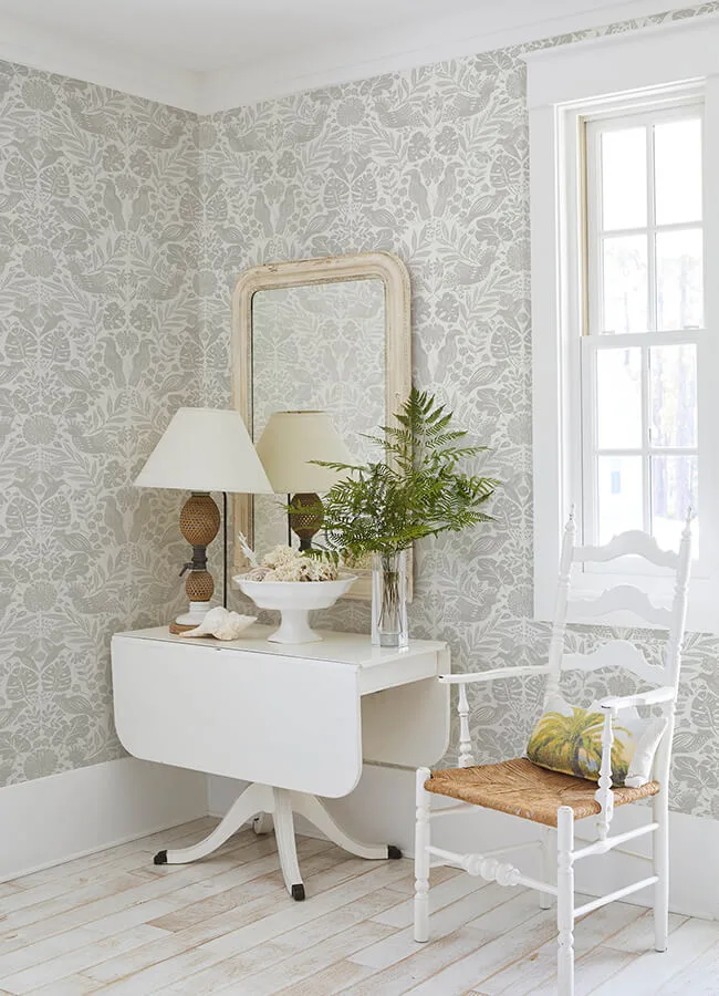 A-Street Prints Nestle wallpaper, color Dove, SKU 4122-27003