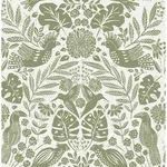 A-Street Prints Nestle - Green Wallpaper | Buy Online A-Street Prints Nestle wallpaper, color Green, SKU 4122-27005
