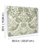 A-Street Prints Nestle - Green Wallpaper | Buy Online A-Street Prints Nestle wallpaper, color Green, SKU 4122-27005
