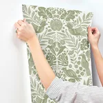 A-Street Prints Nestle - Green Wallpaper | Buy Online A-Street Prints Nestle wallpaper, color Green, SKU 4122-27005