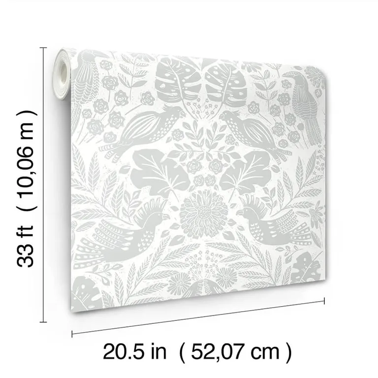 A-Street Prints Nestle wallpaper, color Light Grey, SKU 4122-27001