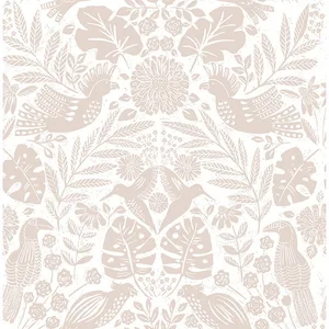 A-Street Prints Nestle wallpaper, color Pink, SKU 4122-27002