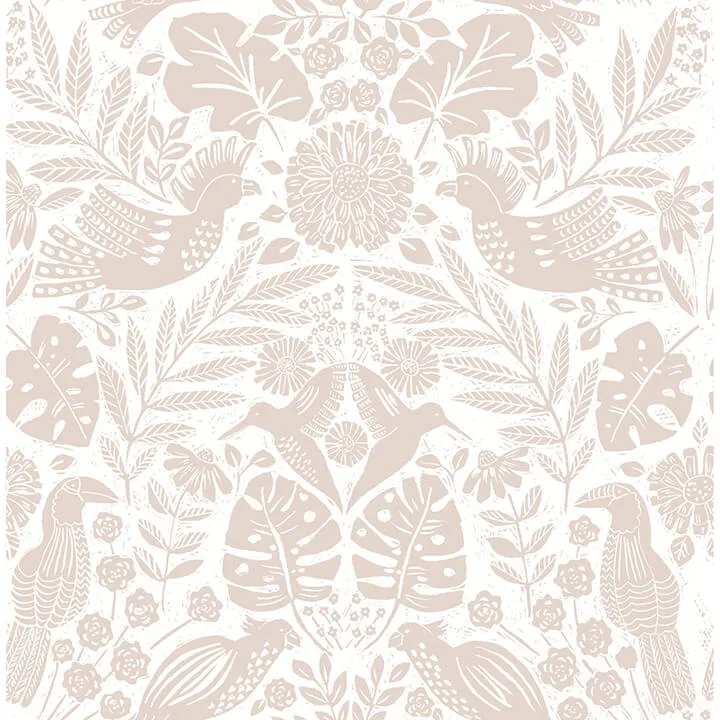 A-Street Prints Nestle wallpaper, color Pink, SKU 4122-27002