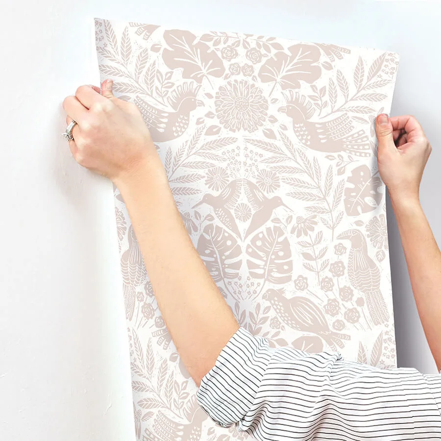 A-Street Prints Nestle - Pink Wallpaper | Buy Online A-Street Prints Nestle wallpaper, color Pink, SKU 4122-27002