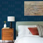 A-Street Prints Nyle - Dark Blue Wallpaper | Buy Online A-Street Prints Nyle wallpaper, color Dark Blue, SKU 4066-26526