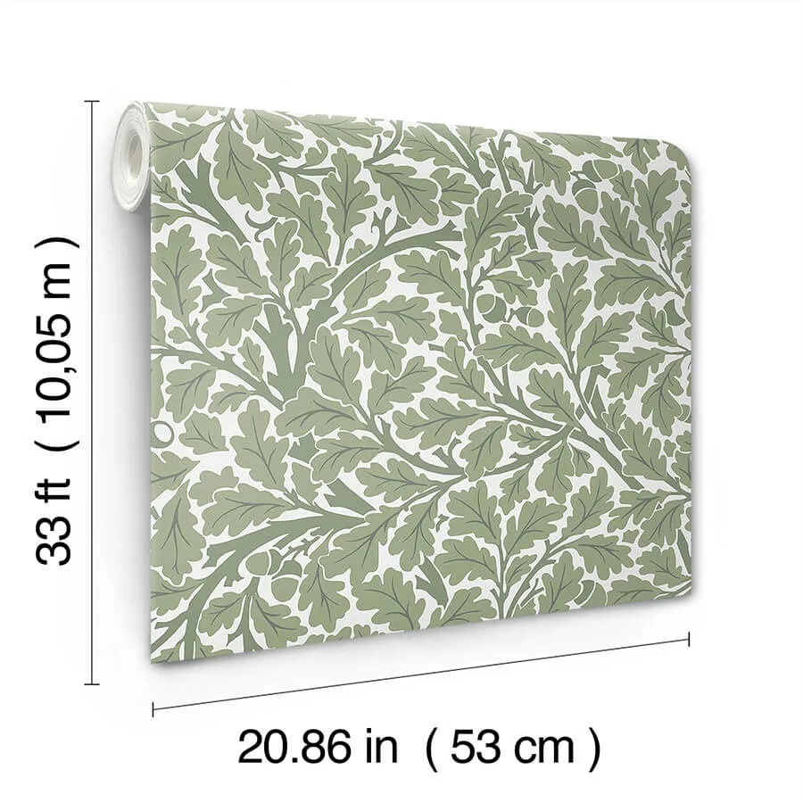 A-Street Prints Oak Tree - Green Wallpaper | Buy Online A-Street Prints Oak Tree wallpaper, color Green, SKU 4153-82028