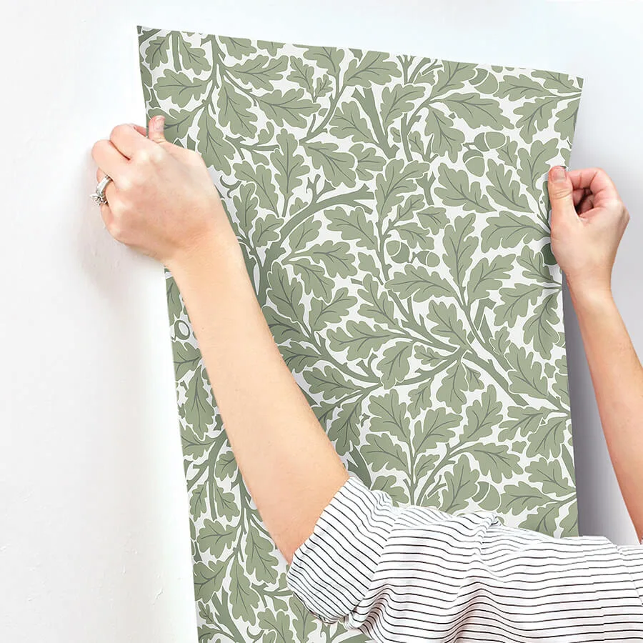A-Street Prints Oak Tree - Green Wallpaper | Buy Online A-Street Prints Oak Tree wallpaper, color Green, SKU 4153-82028