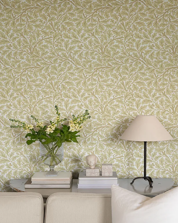A-Street Prints Oak Tree wallpaper, color Light Yellow, SKU 4153-82027
