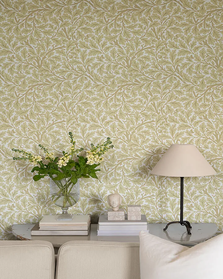 A-Street Prints Oak Tree wallpaper, color Light Yellow, SKU 4153-82027