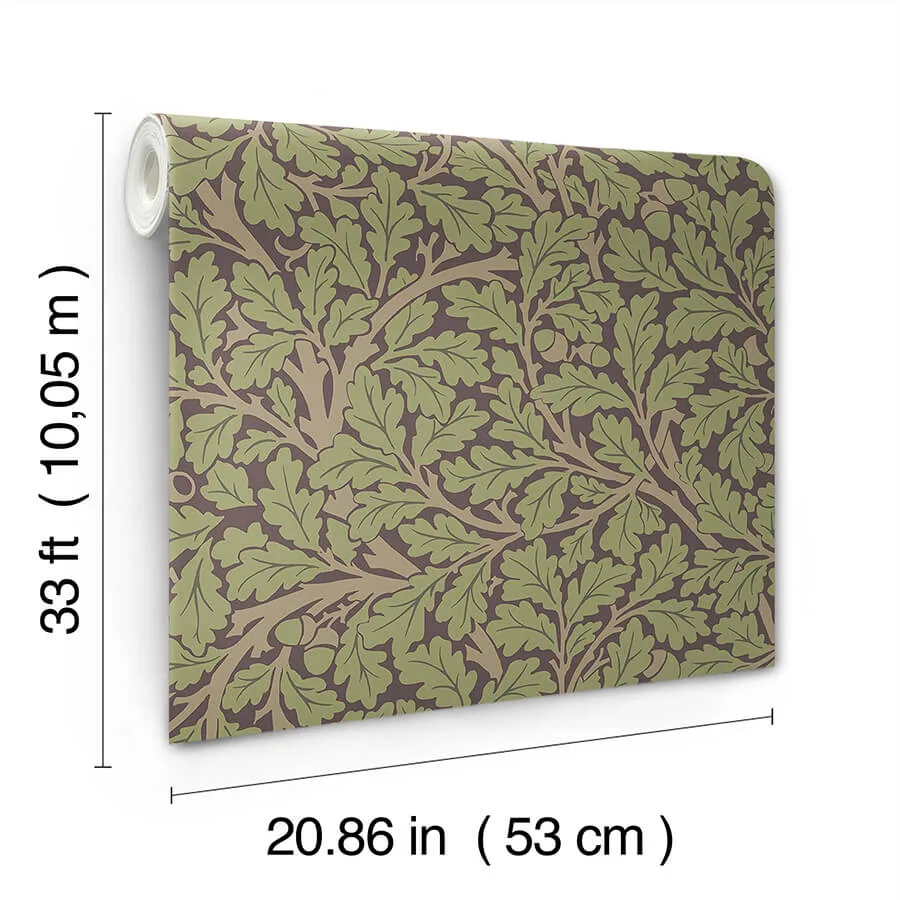 A-Street Prints Oak Tree - Plum Wallpaper | Buy Online A-Street Prints Oak Tree wallpaper, color Plum, SKU 4153-82029