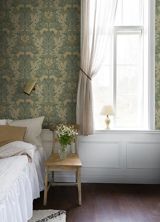 A-Street Prints Ojvind wallpaper, color Sea Green, SKU 4080-83113