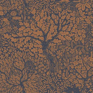 A-Street Prints Olle wallpaper, color Orange, SKU 4080-83106