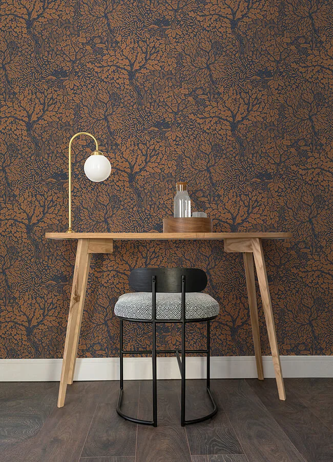 A-Street Prints Olle - Orange Wallpaper | Buy Online A-Street Prints Olle wallpaper, color Orange, SKU 4080-83106