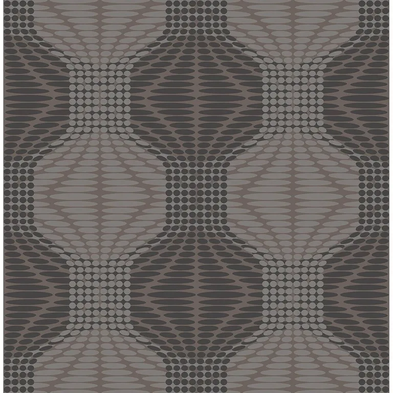 A-Street Prints Optic wallpaper, color Brown, SKU 2697-22634