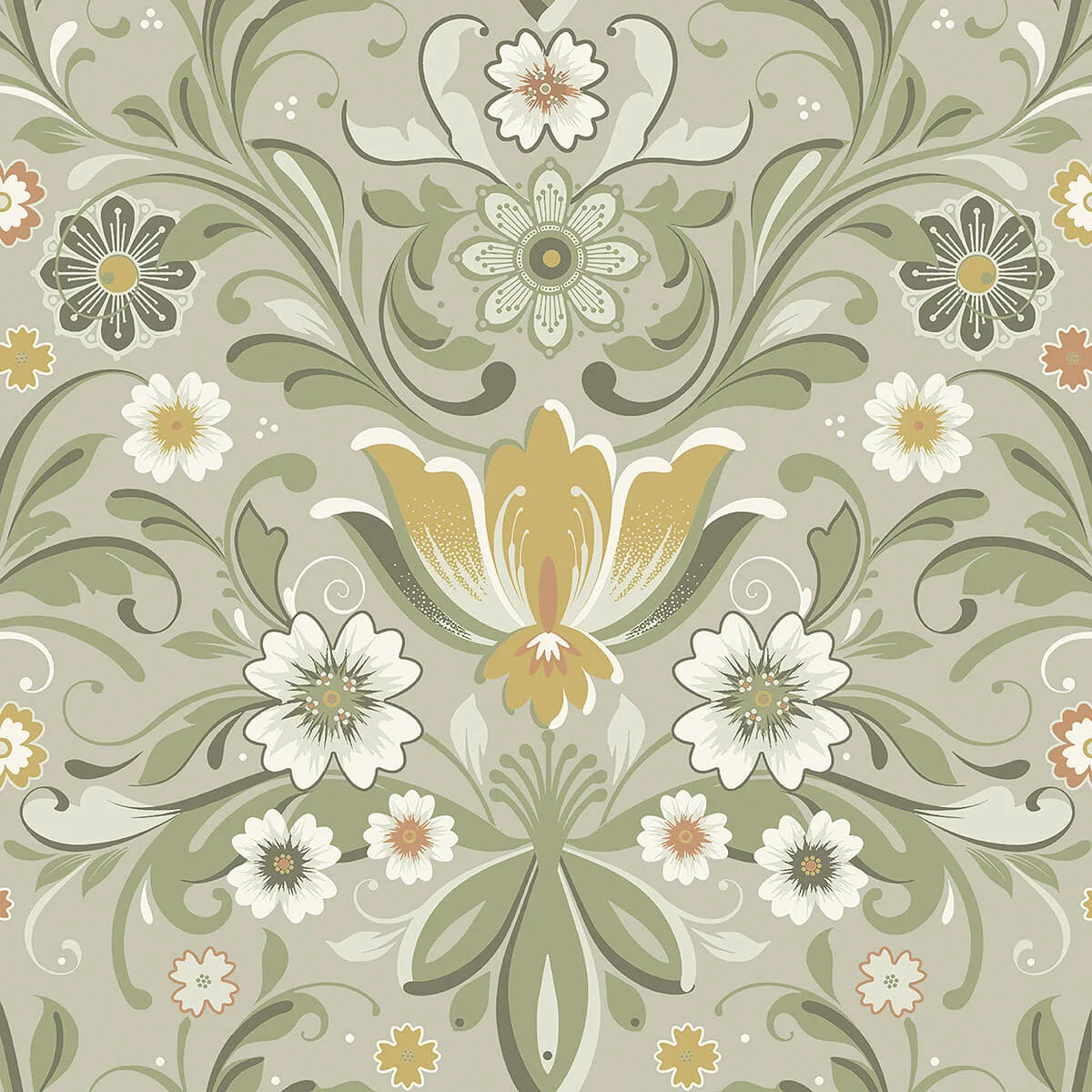 A-Street Prints Ostanskar wallpaper, color Green, SKU 2999-24113