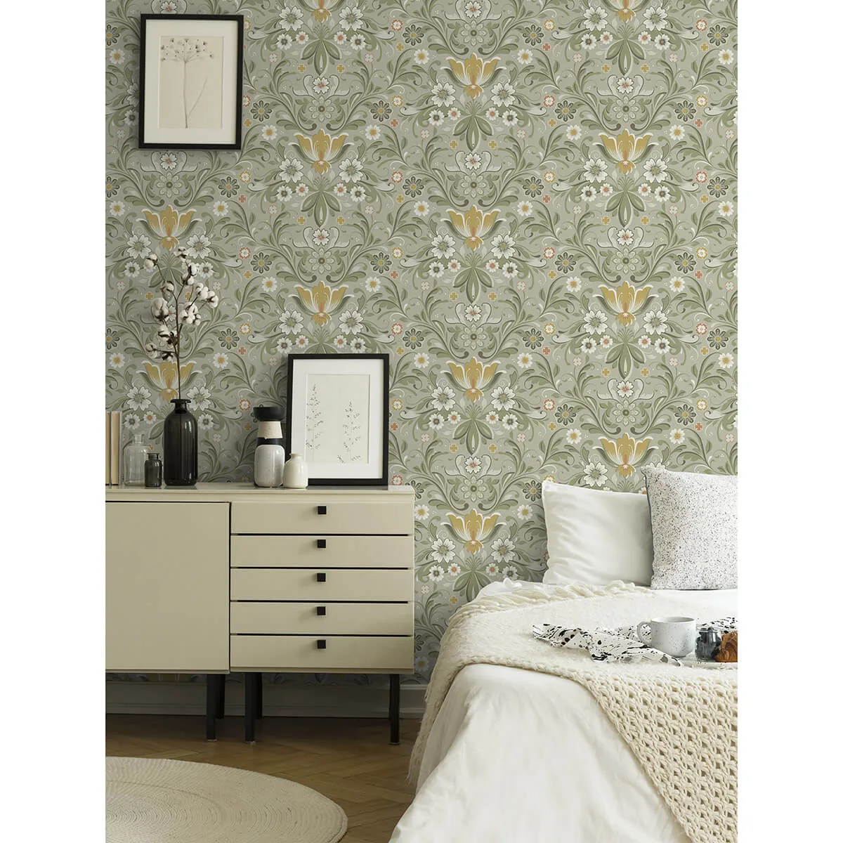 A-Street Prints Ostanskar - Green Wallpaper | Buy Online A-Street Prints Ostanskar wallpaper, color Green, SKU 2999-24113