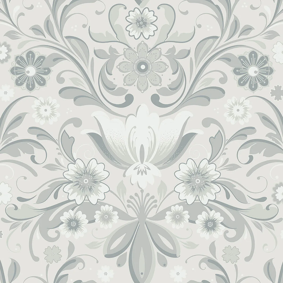 A-Street Prints Ostanskar wallpaper, color Light Grey, SKU 2999-24109