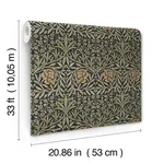A-Street Prints Oxford Union wallpaper, color Black, SKU 4171-82048