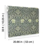 A-Street Prints Oxford Union wallpaper, color Sea Green, SKU 4171-82047