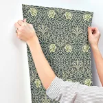 A-Street Prints Oxford Union wallpaper, color Sea Green, SKU 4171-82047