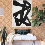 A-Street Prints Palmier - Orange Wallpaper | Buy Online A-Street Prints Palmier wallpaper, color Orange, SKU 4014-26423