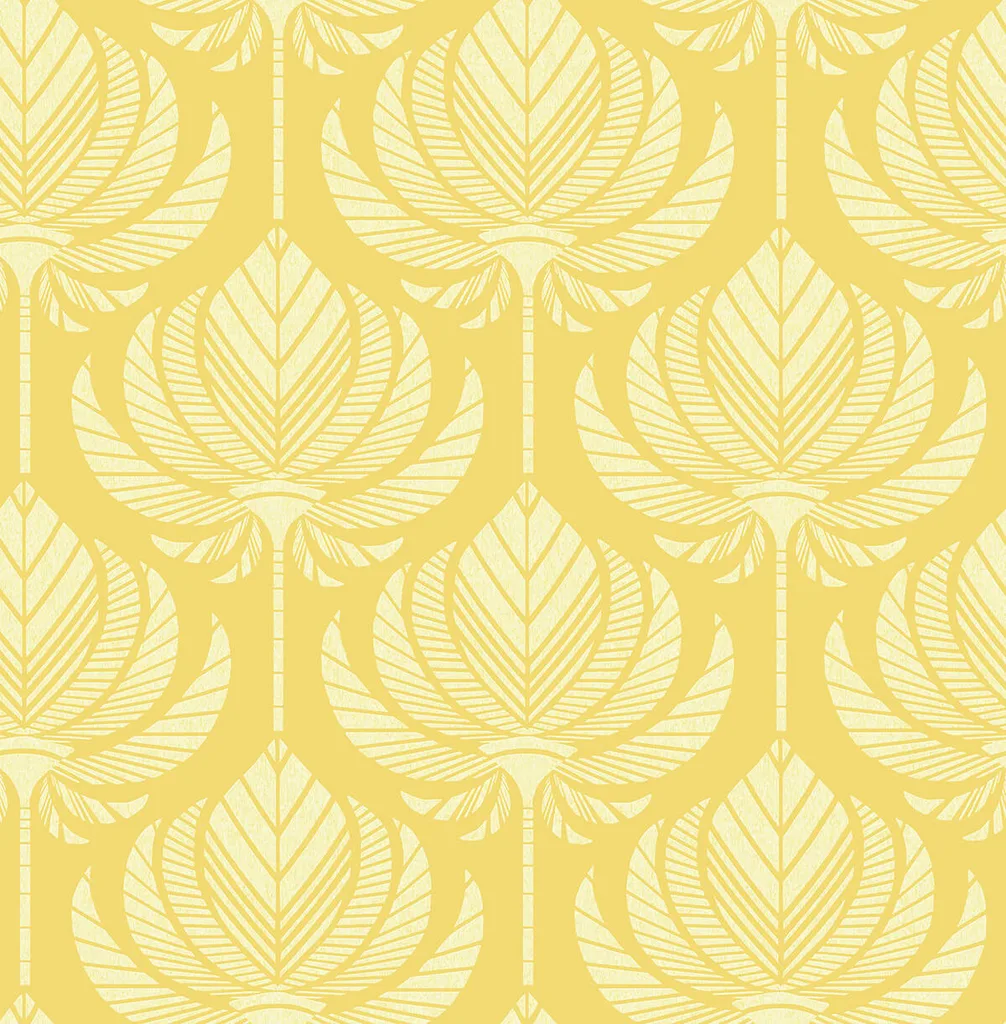 A-Street Prints Palmier wallpaper, color Yellow, SKU 4014-26427