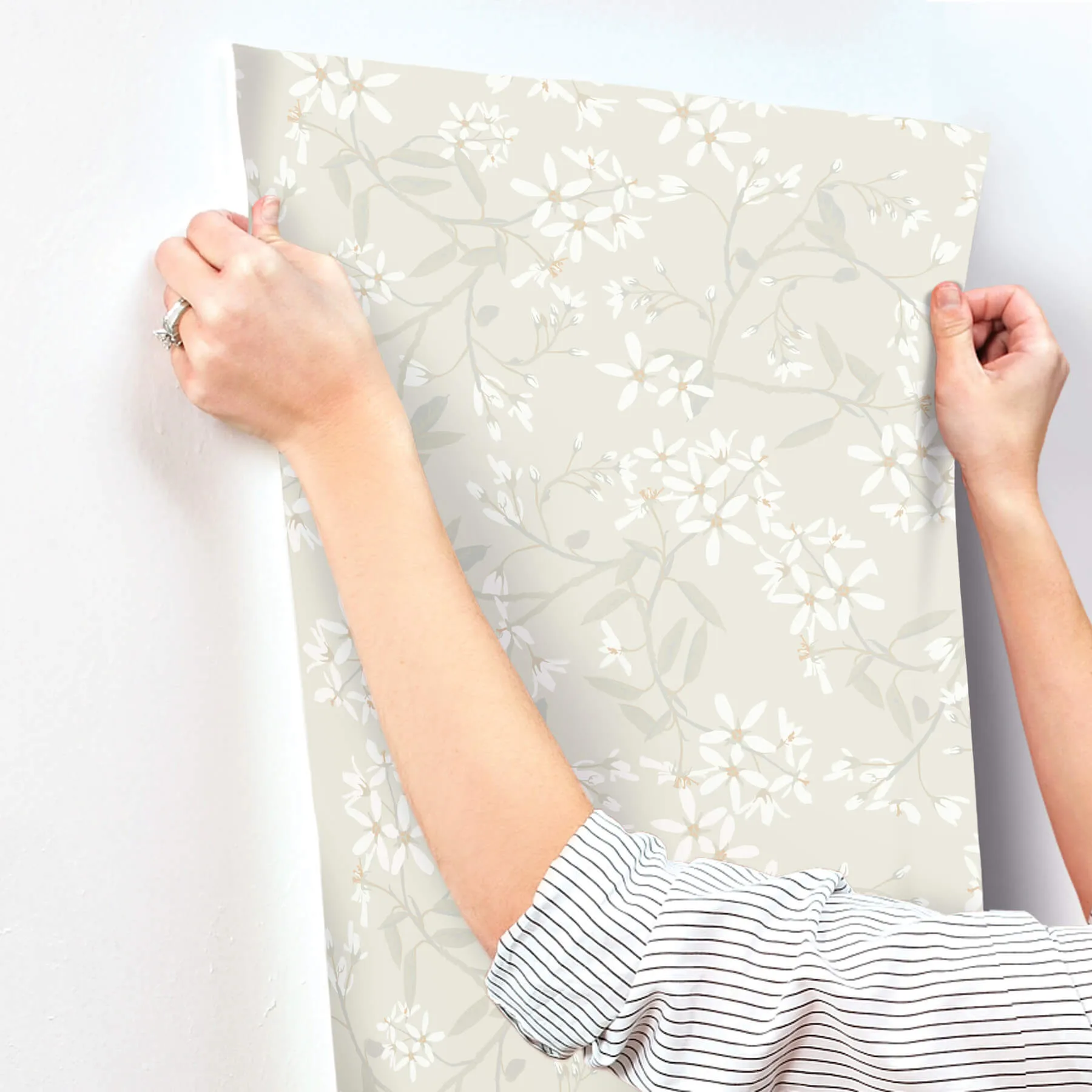 A-Street Prints Paradis wallpaper, color Dove, SKU 4201-20110