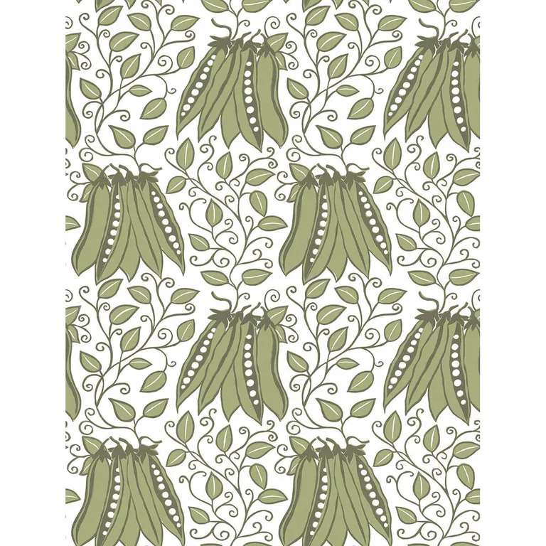 A-Street Prints Peas in a Pod wallpaper, color Olive, SKU 2821-25120