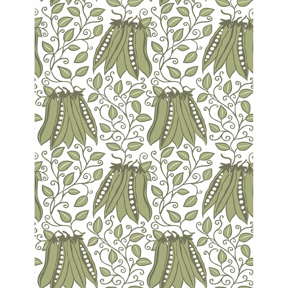 A-Street Prints Peas in a Pod wallpaper, color Olive, SKU 2821-25120