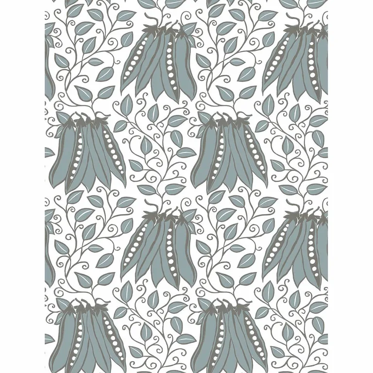 A-Street Prints Peas in a Pod wallpaper, color Turquoise, SKU 2821-25121