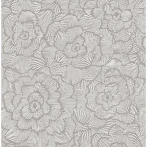 A-Street Prints Periwinkle wallpaper, color Sterling, SKU 4120-26853